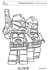 lego-starwars boyama sayfaları
